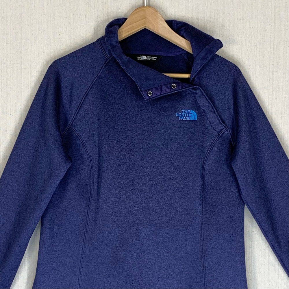 The North Face~Women’s Agave 1/4 Snap‎ Long Sleeve Fleece Pullover~Sz L